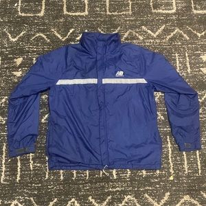vintage 80s new balance zip up reflective